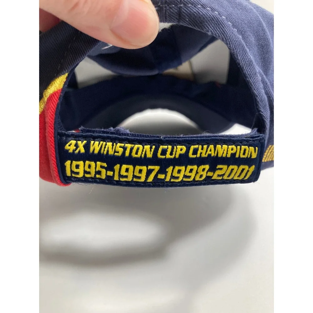 Vintage Jeff Gordon Hat Cap #24 DuPont‎ 4X Winston Cup Championship Distressed